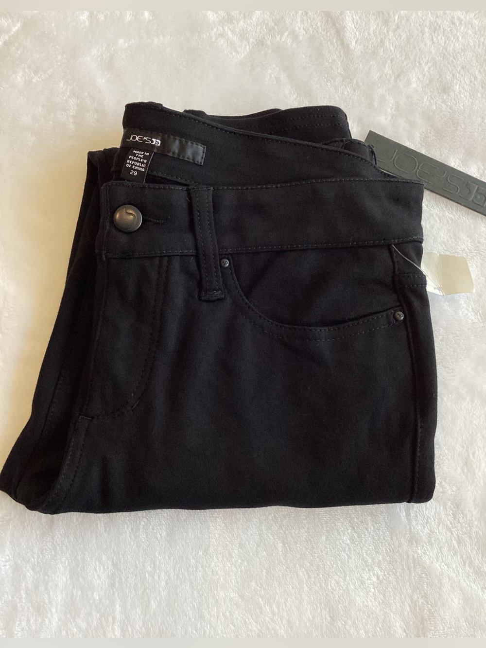 JOE’S Jeans Knit Pant Mid Rise New 29 Black